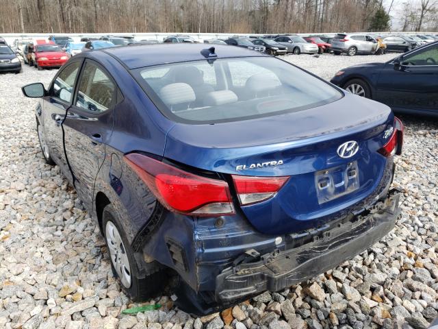 Photo 2 VIN: 5NPDH4AE8GH677001 - HYUNDAI ELANTRA SE 