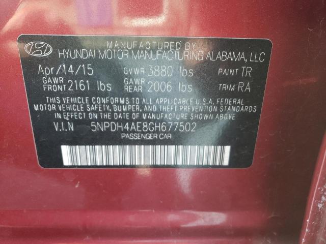 Photo 9 VIN: 5NPDH4AE8GH677502 - HYUNDAI ELANTRA SE 