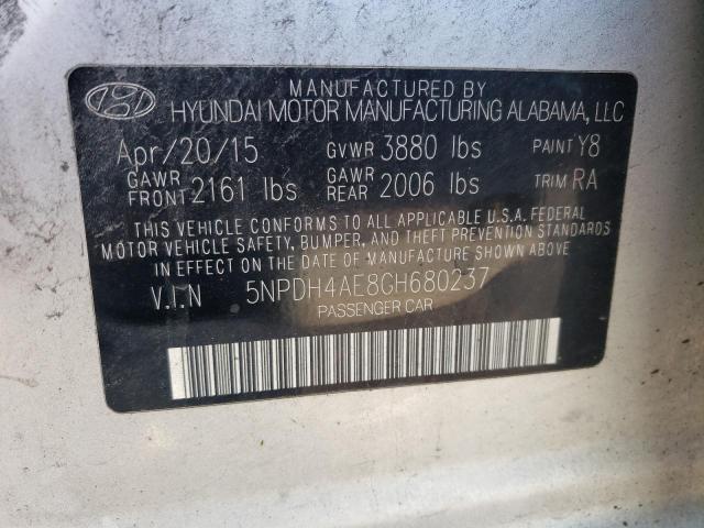 Photo 11 VIN: 5NPDH4AE8GH680237 - HYUNDAI ELANTRA SE 