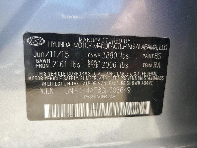 Photo 11 VIN: 5NPDH4AE8GH708649 - HYUNDAI ELANTRA 