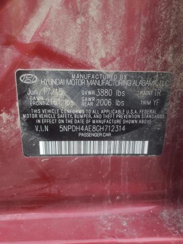 Photo 9 VIN: 5NPDH4AE8GH712314 - HYUNDAI ELANTRA SE 