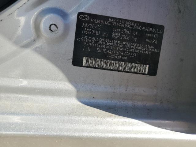 Photo 11 VIN: 5NPDH4AE8GH734331 - HYUNDAI ELANTRA SE 