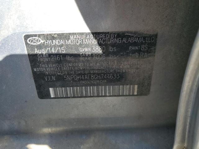 Photo 11 VIN: 5NPDH4AE8GH744633 - HYUNDAI ELANTRA SE 