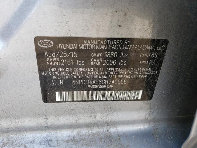 Photo 11 VIN: 5NPDH4AE8GH749556 - HYUNDAI ELANTRA 