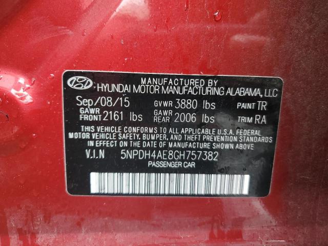 Photo 11 VIN: 5NPDH4AE8GH757382 - HYUNDAI ELANTRA 