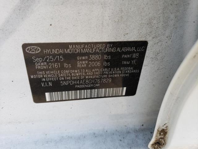 Photo 11 VIN: 5NPDH4AE8GH767829 - HYUNDAI ELANTRA SE 