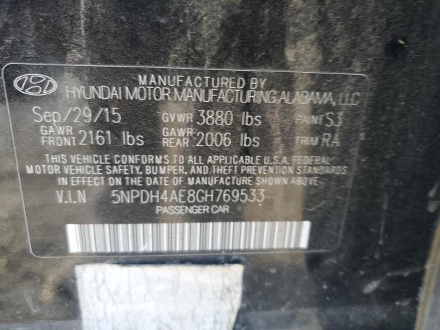 Photo 11 VIN: 5NPDH4AE8GH769533 - HYUNDAI ELANTRA SE 