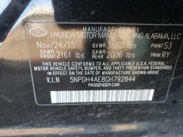 Photo 11 VIN: 5NPDH4AE8GH792844 - HYUNDAI ELANTRA SE 