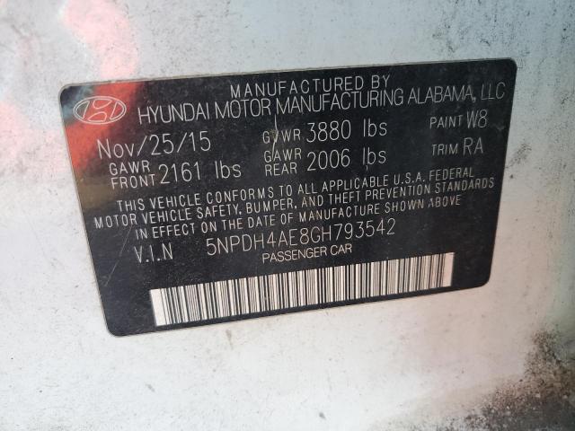 Photo 11 VIN: 5NPDH4AE8GH793542 - HYUNDAI ELANTRA SE 