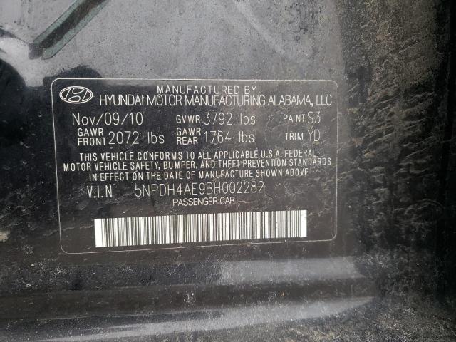 Photo 9 VIN: 5NPDH4AE9BH002282 - HYUNDAI ELANTRA GL 