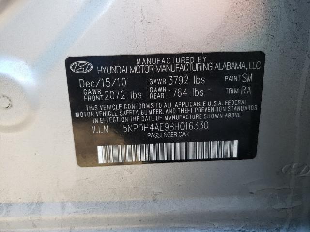 Photo 9 VIN: 5NPDH4AE9BH016330 - HYUNDAI ELANTRA GL 