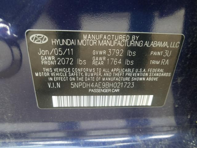 Photo 9 VIN: 5NPDH4AE9BH021723 - HYUNDAI ELANTRA GL 