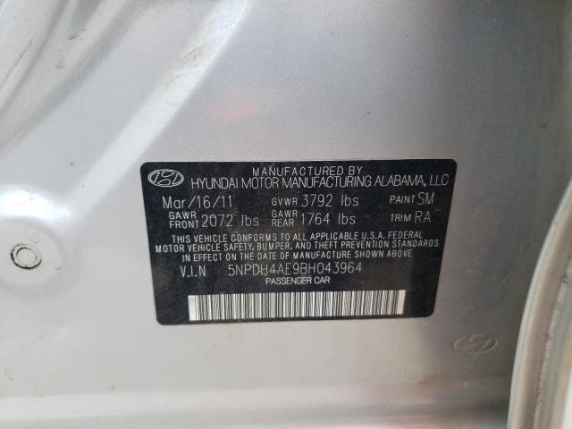 Photo 9 VIN: 5NPDH4AE9BH043964 - HYUNDAI ELANTRA GL 