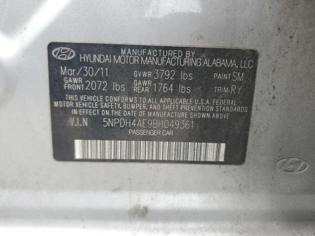 Photo 11 VIN: 5NPDH4AE9BH049361 - HYUNDAI ELANTRA GL 