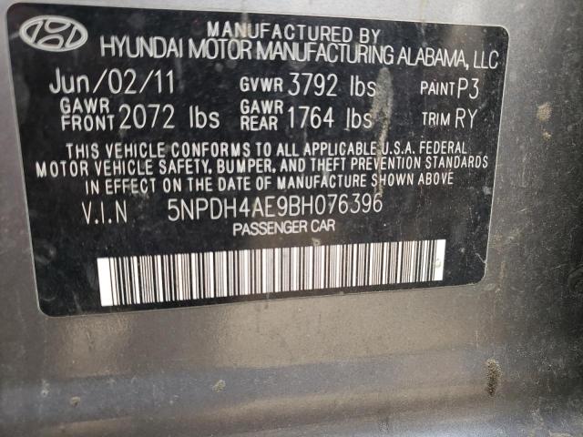 Photo 9 VIN: 5NPDH4AE9BH076396 - HYUNDAI ELANTRA GL 