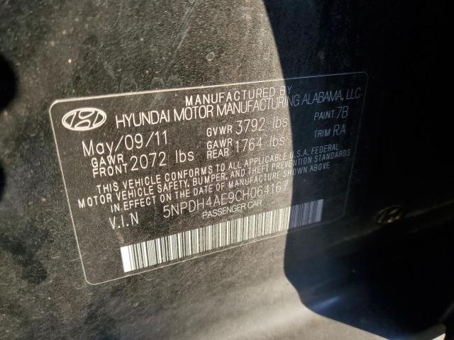 Photo 11 VIN: 5NPDH4AE9CH064167 - HYUNDAI ELANTRA GL 