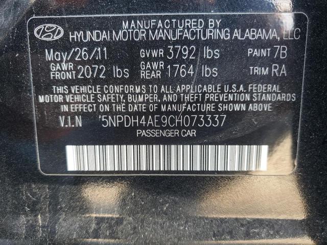 Photo 11 VIN: 5NPDH4AE9CH073337 - HYUNDAI ELANTRA GL 