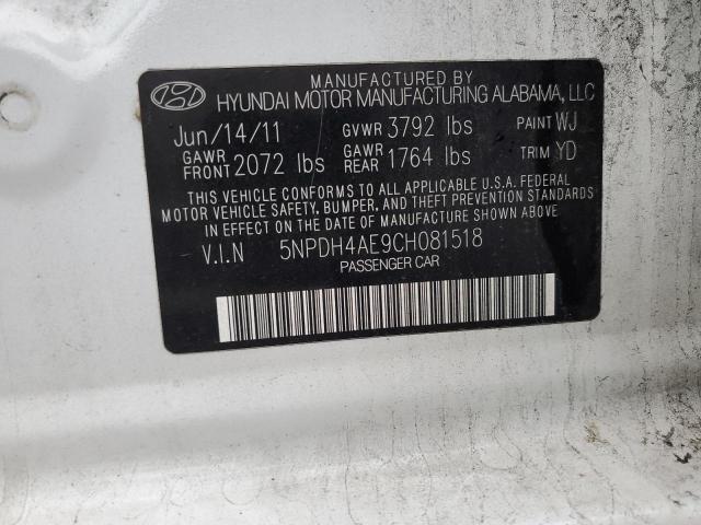 Photo 11 VIN: 5NPDH4AE9CH081518 - HYUNDAI ELANTRA 