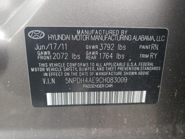 Photo 11 VIN: 5NPDH4AE9CH083009 - HYUNDAI ELANTRA GL 