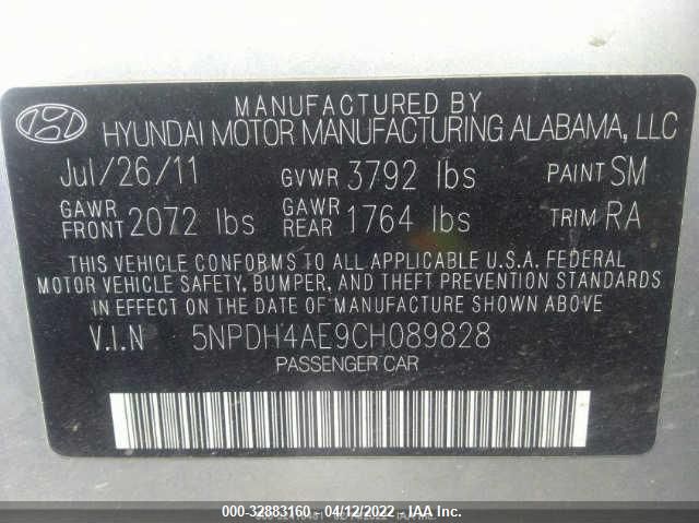 Photo 8 VIN: 5NPDH4AE9CH089828 - HYUNDAI ELANTRA 