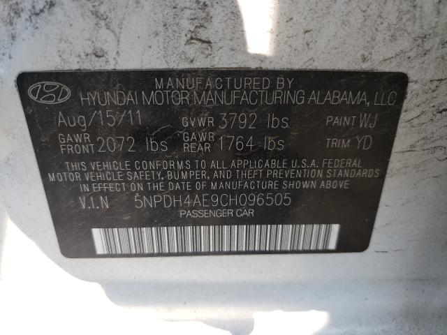 Photo 9 VIN: 5NPDH4AE9CH096505 - HYUNDAI ELANTRA GL 