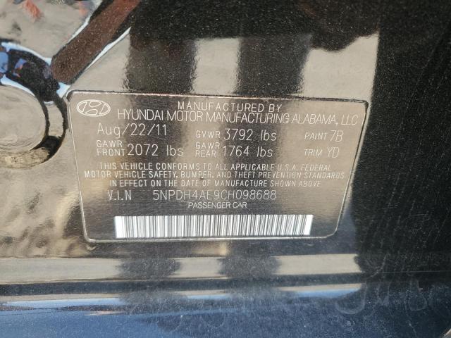 Photo 11 VIN: 5NPDH4AE9CH098688 - HYUNDAI ELANTRA GL 