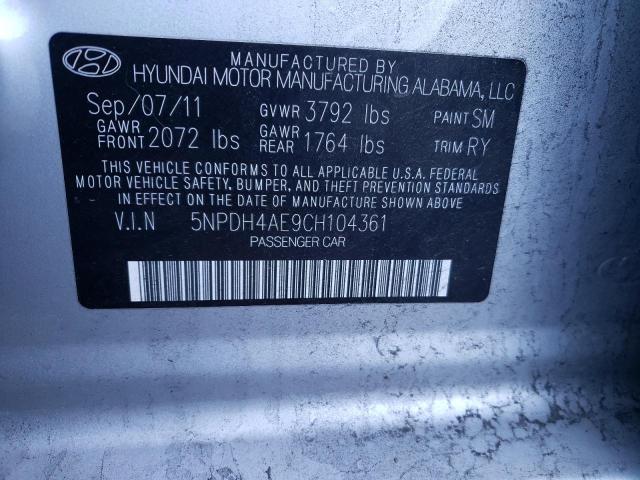 Photo 9 VIN: 5NPDH4AE9CH104361 - HYUNDAI ELANTRA 