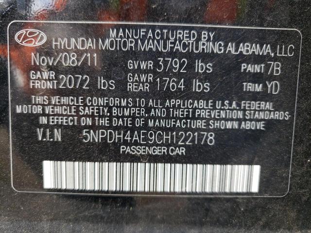 Photo 12 VIN: 5NPDH4AE9CH122178 - HYUNDAI ELANTRA GL 