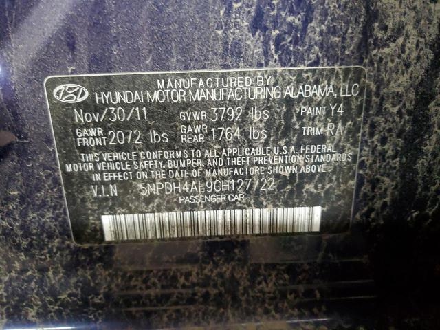 Photo 12 VIN: 5NPDH4AE9CH127722 - HYUNDAI ELANTRA GL 