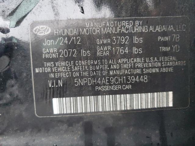 Photo 11 VIN: 5NPDH4AE9CH139448 - HYUNDAI ELANTRA GL 