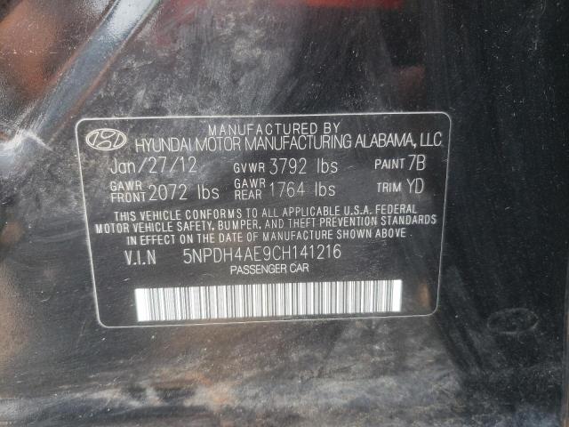 Photo 11 VIN: 5NPDH4AE9CH141216 - HYUNDAI ELANTRA GL 