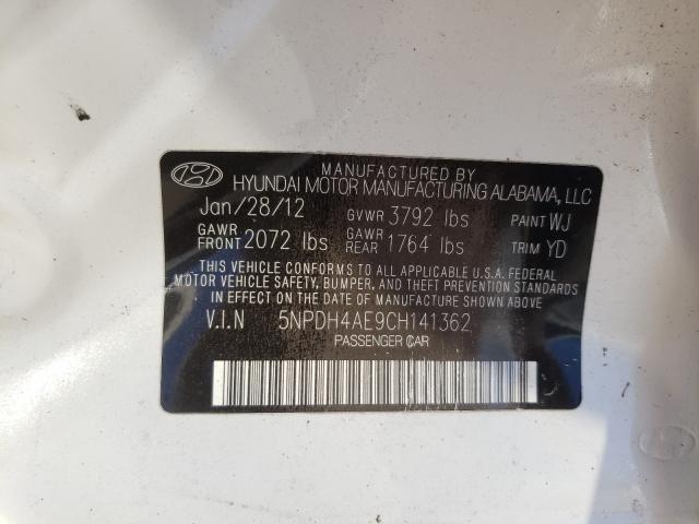 Photo 9 VIN: 5NPDH4AE9CH141362 - HYUNDAI ELANTRA GL 