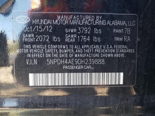 Photo 11 VIN: 5NPDH4AE9DH239888 - HYUNDAI ELANTRA 