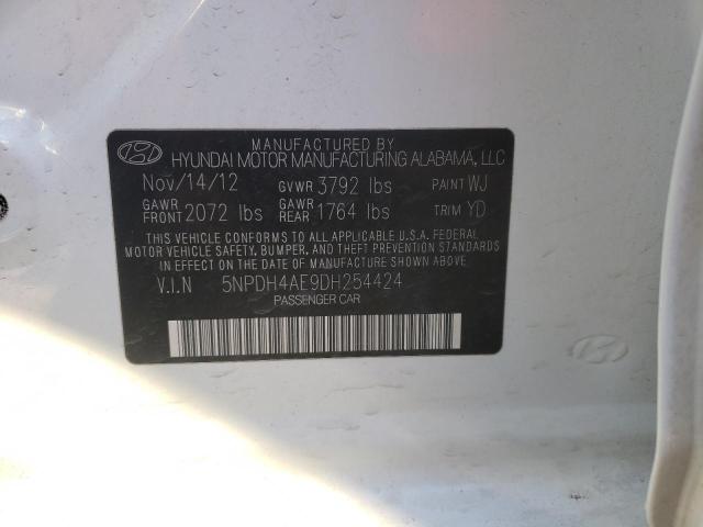 Photo 9 VIN: 5NPDH4AE9DH254424 - HYUNDAI ELANTRA GL 