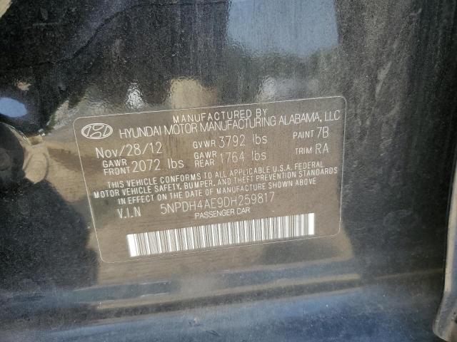 Photo 11 VIN: 5NPDH4AE9DH259817 - HYUNDAI ELANTRA GL 