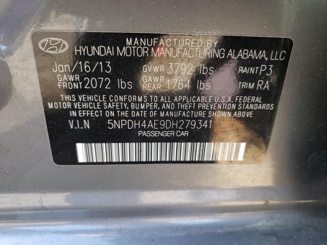 Photo 9 VIN: 5NPDH4AE9DH279341 - HYUNDAI ELANTRA GL 