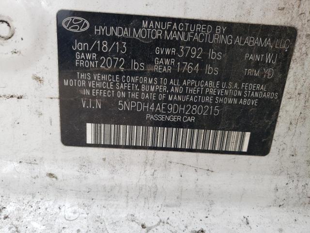 Photo 11 VIN: 5NPDH4AE9DH280215 - HYUNDAI ELANTRA GL 