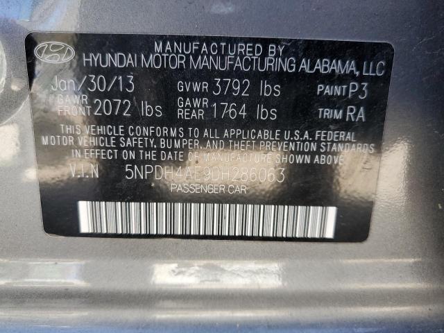 Photo 9 VIN: 5NPDH4AE9DH286063 - HYUNDAI ELANTRA GL 