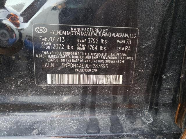 Photo 9 VIN: 5NPDH4AE9DH287696 - HYUNDAI ELANTRA GL 