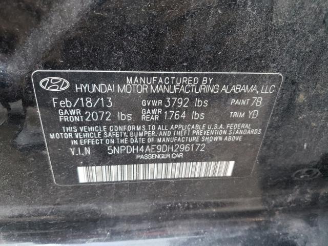 Photo 9 VIN: 5NPDH4AE9DH296172 - HYUNDAI ELANTRA GL 