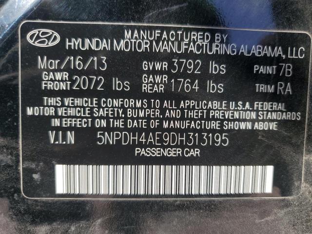 Photo 12 VIN: 5NPDH4AE9DH313195 - HYUNDAI ELANTRA GL 