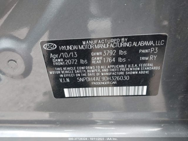 Photo 8 VIN: 5NPDH4AE9DH326030 - HYUNDAI ELANTRA 