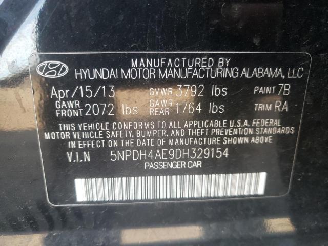 Photo 11 VIN: 5NPDH4AE9DH329154 - HYUNDAI ELANTRA GL 