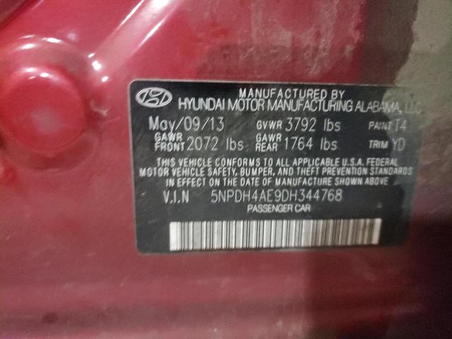 Photo 11 VIN: 5NPDH4AE9DH344768 - HYUNDAI ELANTRA GL 