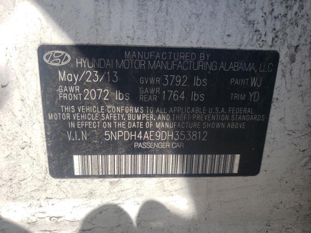 Photo 9 VIN: 5NPDH4AE9DH353812 - HYUNDAI ELANTRA GL 