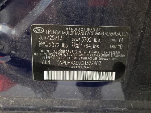 Photo 9 VIN: 5NPDH4AE9DH372487 - HYUNDAI ELANTRA GL 