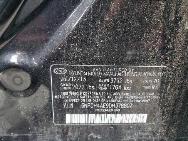 Photo 11 VIN: 5NPDH4AE9DH378807 - HYUNDAI ELANTRA GL 