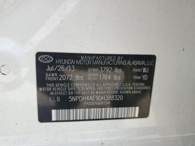 Photo 11 VIN: 5NPDH4AE9DH388320 - HYUNDAI ELANTRA GL 