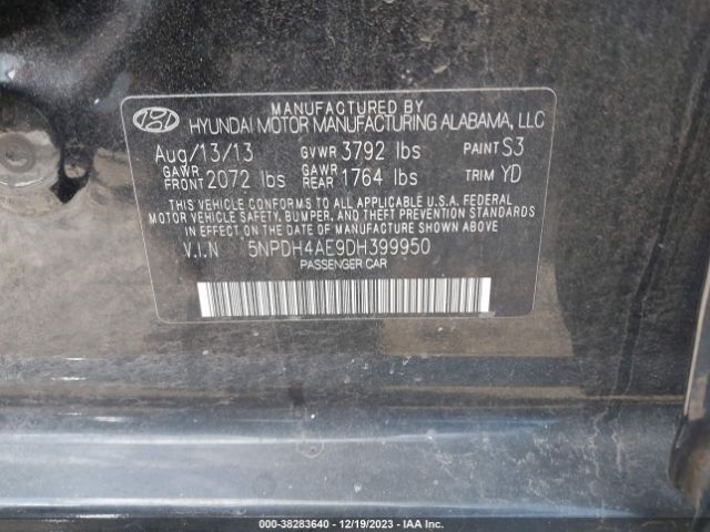 Photo 8 VIN: 5NPDH4AE9DH399950 - HYUNDAI ELANTRA 