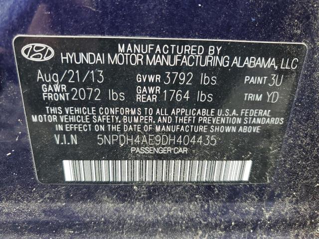 Photo 11 VIN: 5NPDH4AE9DH404435 - HYUNDAI ELANTRA 